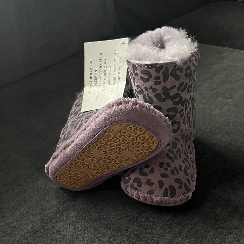 UGG Purple Leopard Print Baby Boots